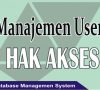 Manajemen User dan Hak Akses